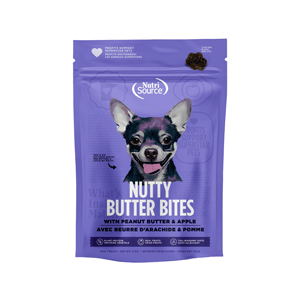 NutriSource Apple Peanut Butter Nutty Butter Dog Bites 6oz nutrisource, nutri source, dog treats, Apple, Peanut Butter, pb, Nutty Butter